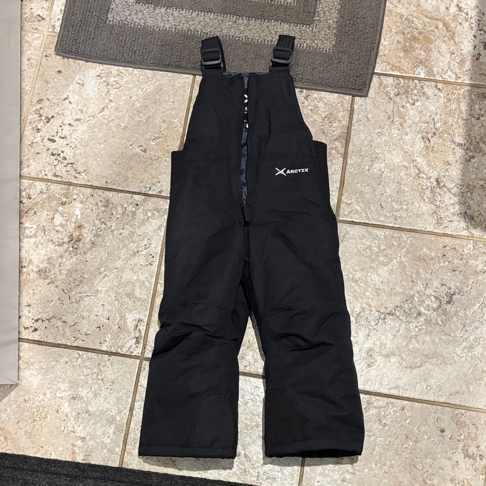 Arctix Kids Black Insulated Overalls